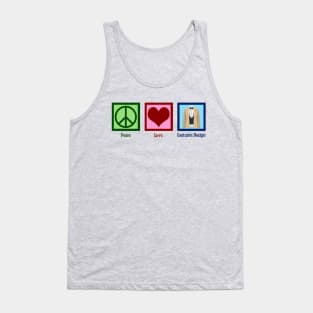 Peace Love Costume Design Tank Top